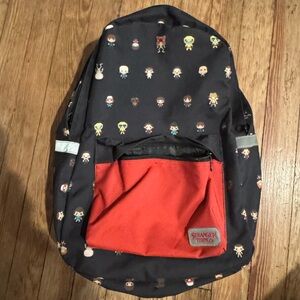 Loungefly Stranger Things Black and Red Backpack NWOT